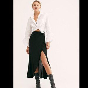 Free People Smoke & Mirrors Faux Wrap Skirt